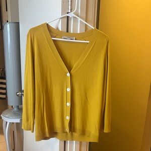Cute Loft Lightweight Mustard Yellow Women's Sweater Size L